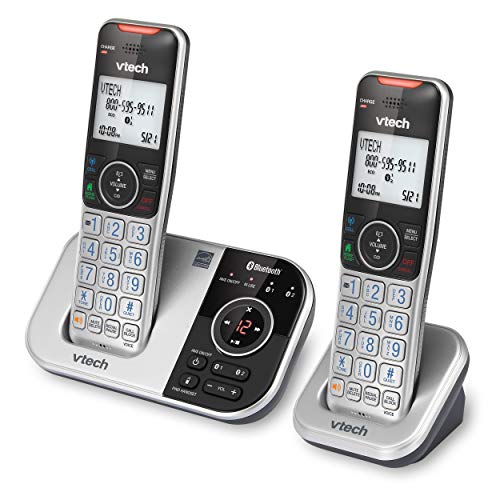 VTech VS112-4 Bluetooth 4 Handset Cordless Phone for Home with Answering Machine, Call Blocking, Caller ID, Intercom and Connect to Cell