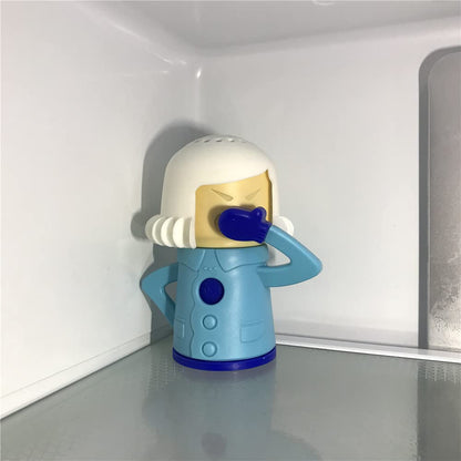 Aivwis Chilly Mama Fridge Deodoriser, Angry Mama Fridge Cleaner, Freezer Odor Freshener Remover, Add Baking Soda Reusable Cute Kitchen Gadgets