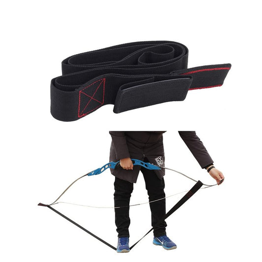 SOPOGER Archery Stringer Recurve Bow Stringer Tool, Longbow Stringer Tool to Install Bow String Easily Archery Bow Stringer for Recurve Bow Accessories (Black)