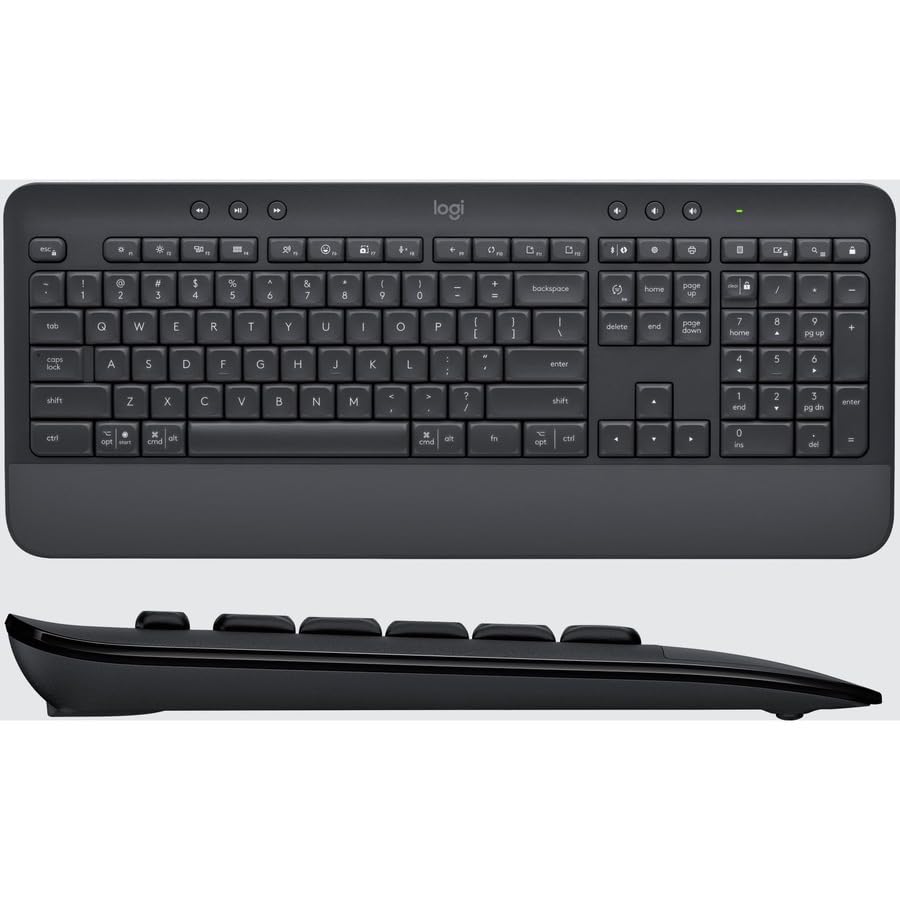Logitech Signature MK650 Combo for Business, Wireless Mouse and Keyboard, Logi Bolt, Bluetooth, SmartWheel, Globally Certified, Windows/Mac/Chrome/Linux - Graphite