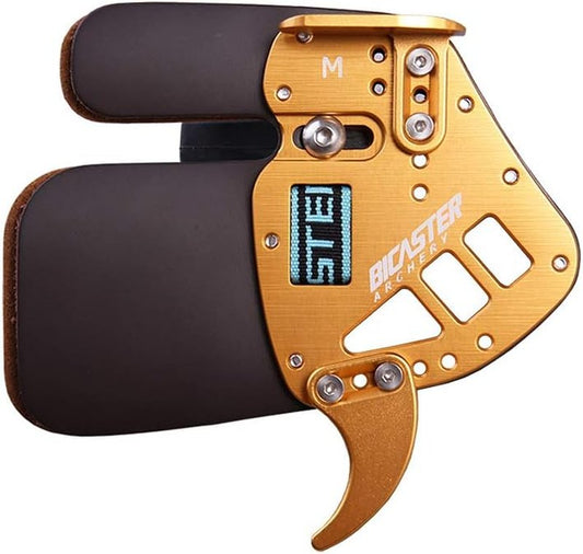 Archery Finger Tab - Genuine Leather & Aluminum Adjustable Guard | Protective Gear for Recurve Bow