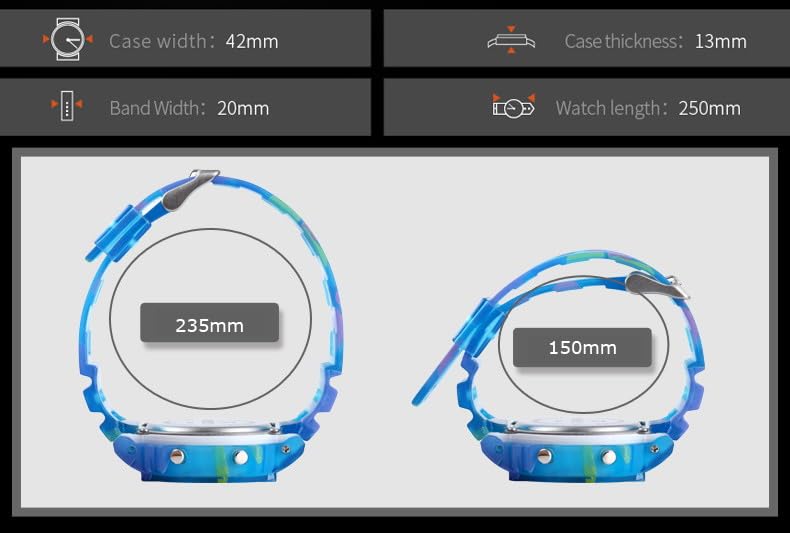 VIGOROSO Digital Watch for Women, Mens Digital Watch Waterproof Watches for Ladies Purple Watch Men