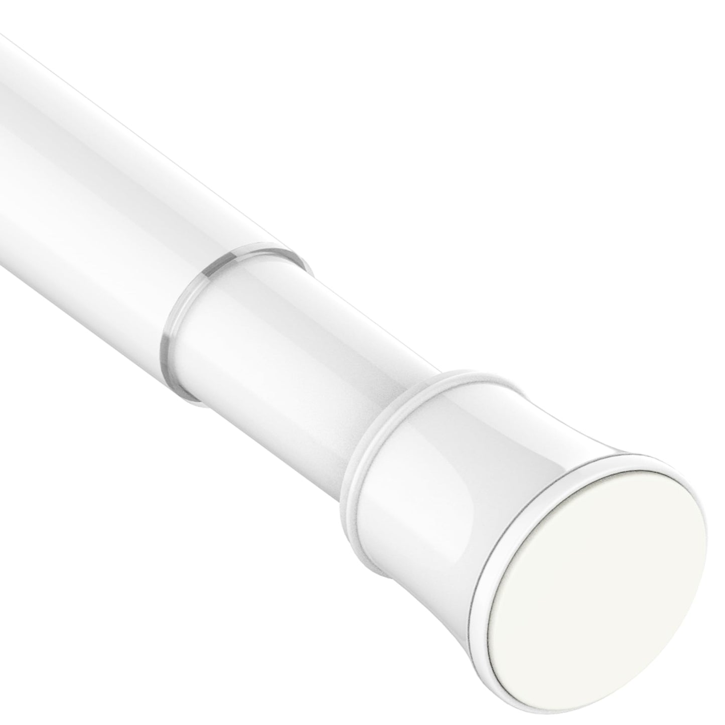 Extendable Curtain Pole Telescopic Spring Tension Rod Heavy Duty Room Divider No Drilling Curtain Rod Adjustable Pole for Wardrobe Window,Shower,Bedroom,Doorway