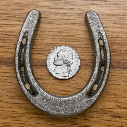Carvers Olde Iron 3.5" Cast Iron Metal Horseshoe Set - Easy to Weld (20 Pieces)