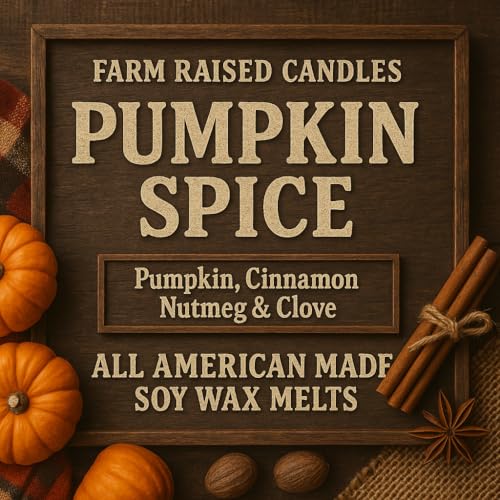 Pumpkin Soy Wax Melts Variety -16 Total Ounces - USA Made - 5-Pack - Fall Wax Melts Soy - Hand Crafted – Vanilla Cream Pie, Apple Cider, Butterscotch, Pumpkin Spice & Latte