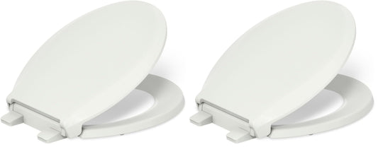 KOHLER 4639-RL-NY Cachet ReadyLatch Round Toilet Seat Soft Close, Dune (Pack of 2)