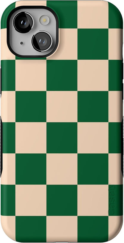 Casely iPhone 14 Plus Case | Sage Garden | Green Floral | Compatible with MagSafe | Bold Protective Design