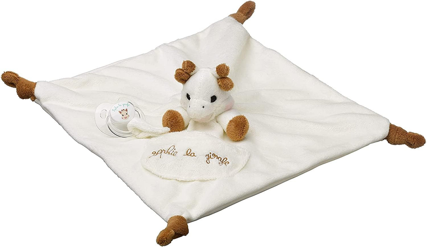Sophie la girafe Baby Comforter - Soft Plush Toy with Soother Holder