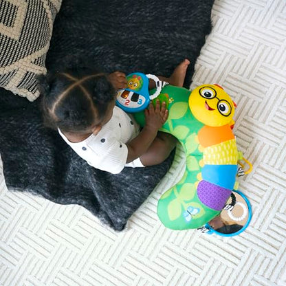 Baby Einstein, Cal-a-Pillow, Tummy Time Activity Pillow, Multisensory, Cal The Caterpillar, Ages 0+ Months