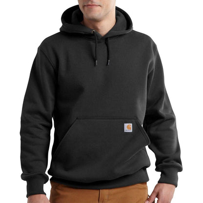 Carhartt mens Rain Defender Paxton Heavyweight Hooded Sweatshirt (Big & Tall) novelty hoodies, Black, 4X-Large US
