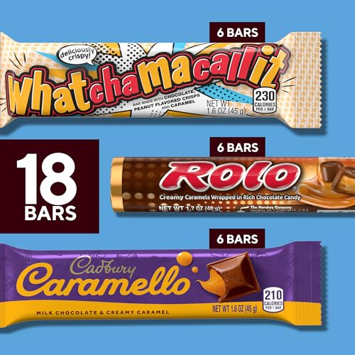 Hershey Assorted Caramel Candy Box, 29.4 oz (18 Pieces)
