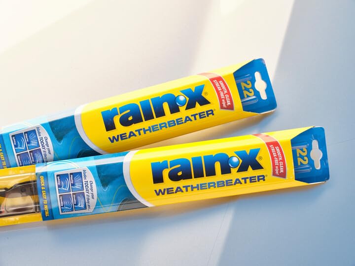 Rain-X 820144 WeatherBeater Wiper Blades, 24" and 19" Windshield Wipers (Pack Of 2), Automotive Replacement Windshield Wiper Blades That Meet Or Exceed OEM Quality And Durability Standards