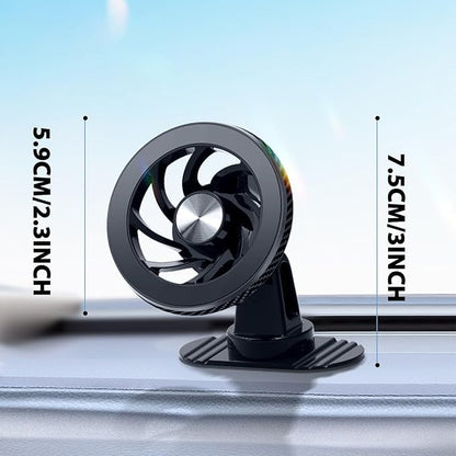 Car Phone Holder,Automobile Air Vent Phone Holder for All Car,360° Rotation, Adjustable Phone Holder with Magnetic Rings for Phone,Black-1