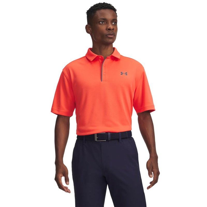 Under Armour Men's Tech Golf Polo, (693) Venom Red / / Pitch Gray, 3X-Large