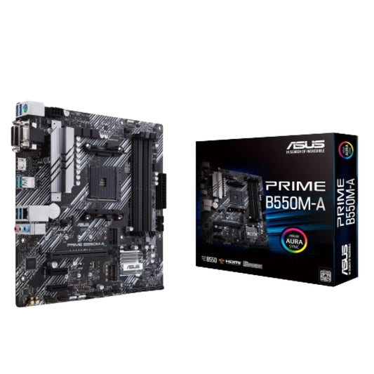 ASUS Prime B550M-A WiFi II AMD Micro ATX Motherboard with PCIe 4.0, WiFi 6, ECC Memory, HDMI 2.1, RGB Header