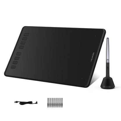 HUION Inspiroy H950P Drawing Tablet, 8x5 inch Digital Art Tablet with Battery-Free Stylus, 8192 Pen Pressure, Tilt, 8 Hot Keys, Graphic Tablet for Design, Writing, OSU, Work with Mac, PC, Mobile