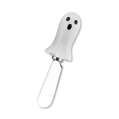 Supreme Housewares Halloween Themed Cheese Spreaders, Hand-Painted Resin Handles with Stainless Steel Blades for Spreading Cream Cheese, Butter, and Jam, Assorted Designs, Set of 4