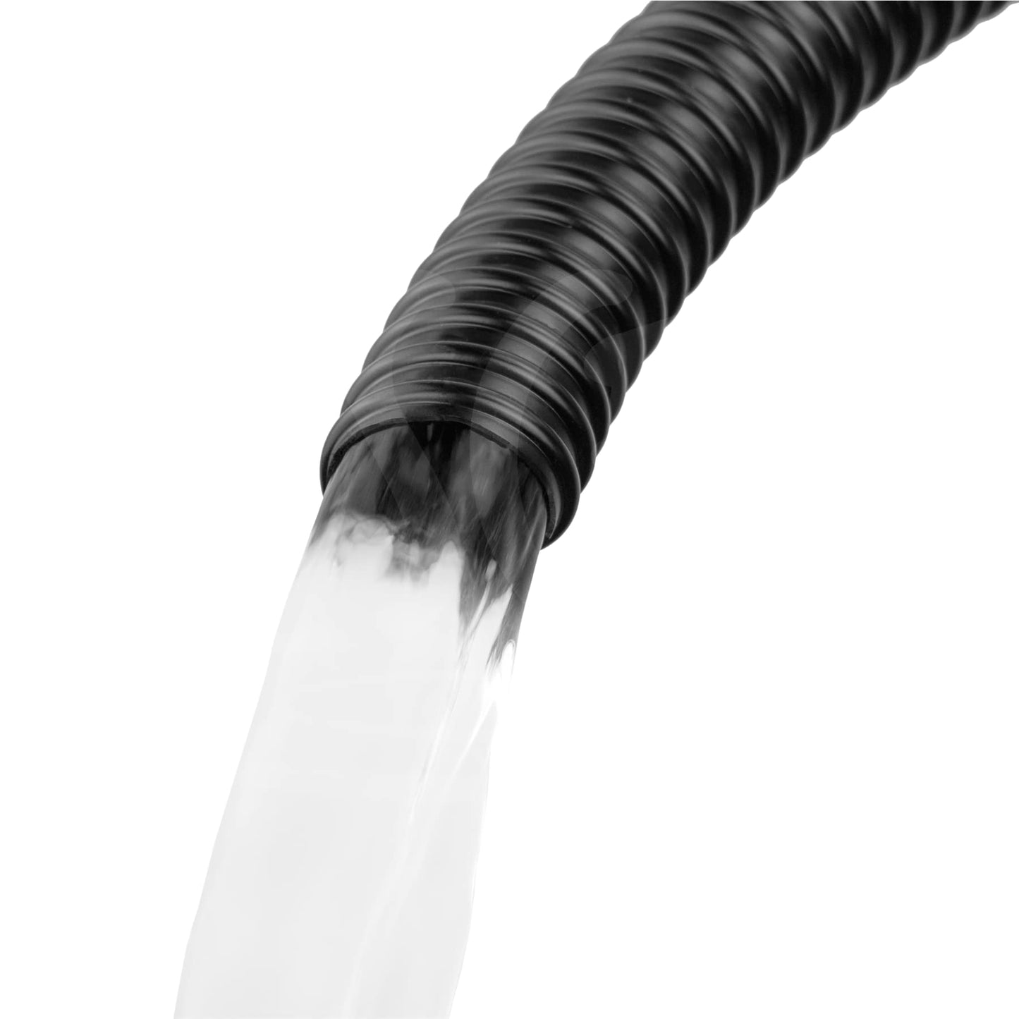 Pisces 50mm (2 inch) Black Pond Corrugated Flexible Hose Pipe - 5m Roll