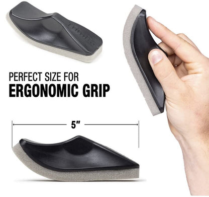 Beard Hair Catcher Sponge for Sink, Beard Bar for Cleaning Bathroom Sink, Egonomic Curved Beard Hair Remover, Clean Men's Hair Trimmings After Shave