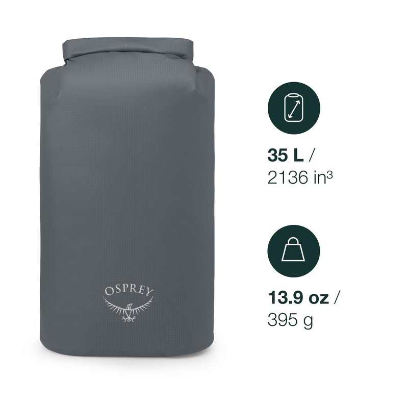 Osprey Wildwater Waterproof 35L Dry Bag, Tunnel Vision Grey