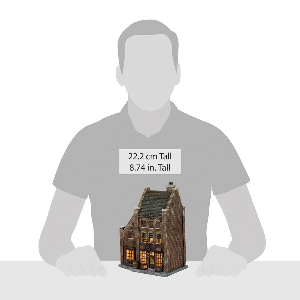 Department 56 Harry Potter Village Borgin and Burkes Lit Building, 8.74 Inch, Multicolor