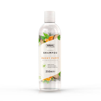 Wahl Mucky Puppy Shampoo, Dog Shampoo, Shampoo for Pets, Gentle Pet Friendly Formula, Sensitive Skin, Shampoo for Young Animals, Ready-to-Use, Remove Dirt.