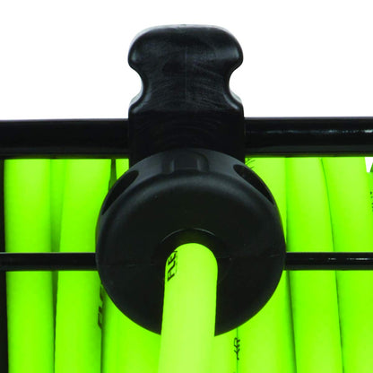 Flexzilla Portable Manual Open Face Air Hose Reel, 3/8 in. x 50 ft., Heavy Duty, Lightweight, Hybrid, ZillaGreen - L8651FZ