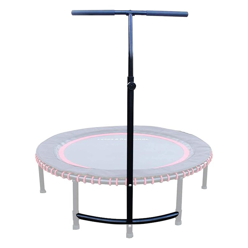 Leaps & ReBounds: Adjustable Stabilizer Bar - Fits All L&R Fitness Trampolines - Grippable & Cushy Foam Handles - Easy Assembly, Slips Over Existing Legs - Trampoline Sold Separately