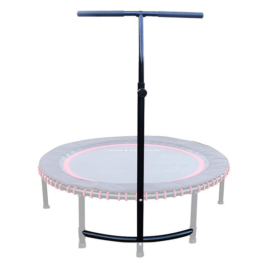 Leaps & ReBounds: Adjustable Stabilizer Bar - Fits All L&R Fitness Trampolines - Grippable & Cushy Foam Handles - Easy Assembly, Slips Over Existing Legs - Trampoline Sold Separately