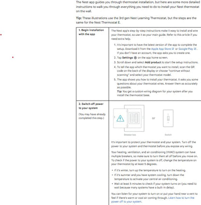 Google Nest Thermostat - Smart Thermostat for Home - Programmable Wifi Thermostat - Charcoal