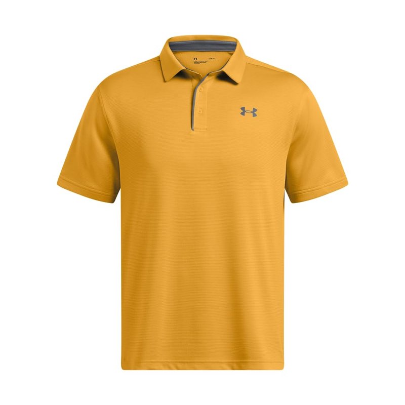 Under Armour Men's Tech Golf Polo, (711) Golden Yellow / / Pitch Gray, X-Large Tall