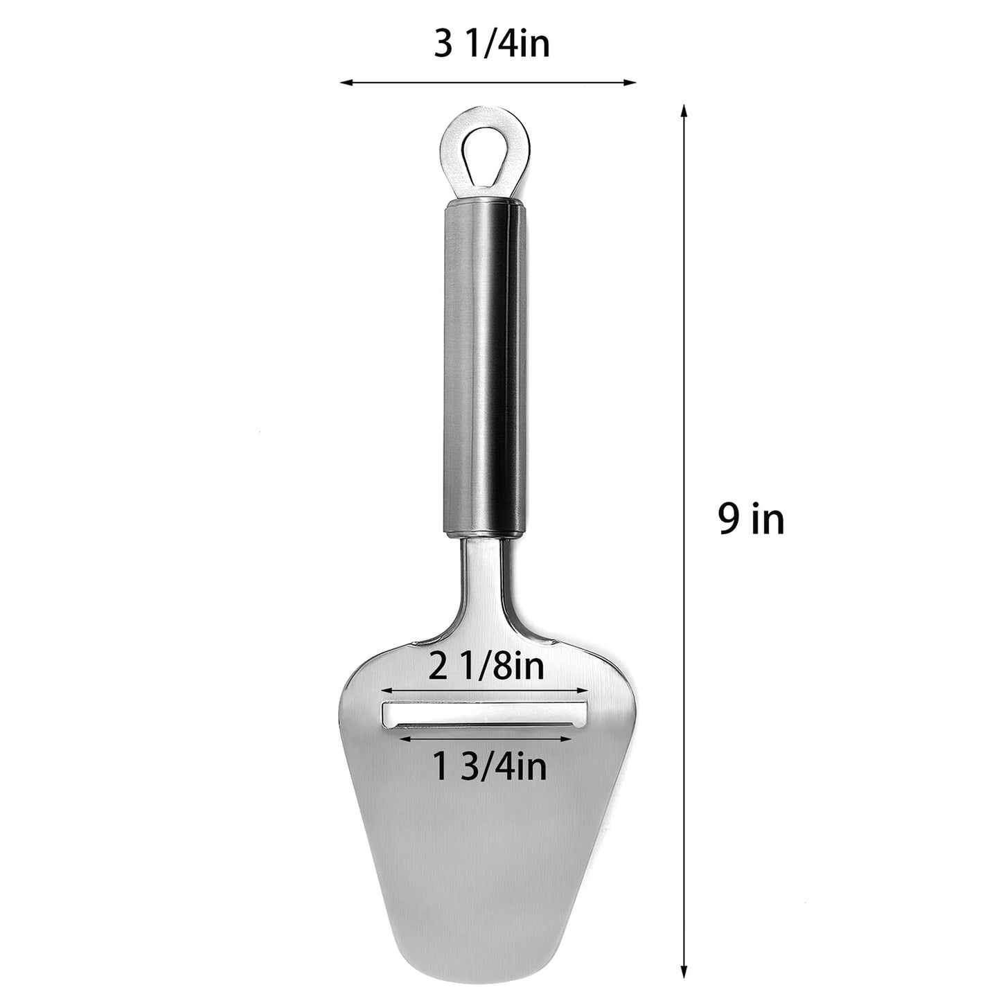 Cheese Slicer Stainless Steel, Cheese Knife Heavy Duty Plane Cheese Cutter, Shaver, Server For Semi-Soft, Semi-Hard Cheese