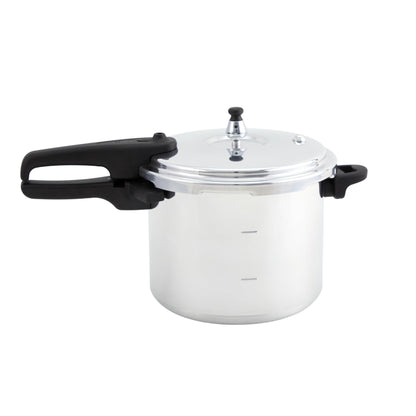 IMUSA USA A417-80801W Stovetop Aluminum Pressure Cooker 7.0-Quart,Silver