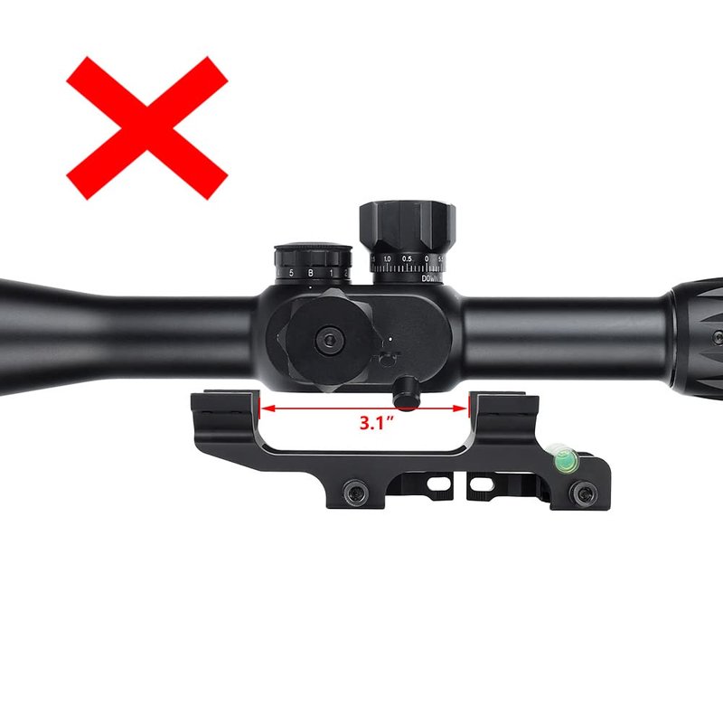 ohhunt Scope Mount 1 inch 30mm Picatinny Scope Mounts Rings QD Quick Release with Scope Level