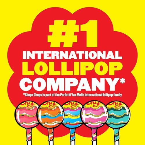 Chupa Chups Cremosa Lollipop Assortment, 2 Ice Cream Flavors, Individually Wrapped Candy for Kids, 16.9 Oz Bag (40 Suckers)