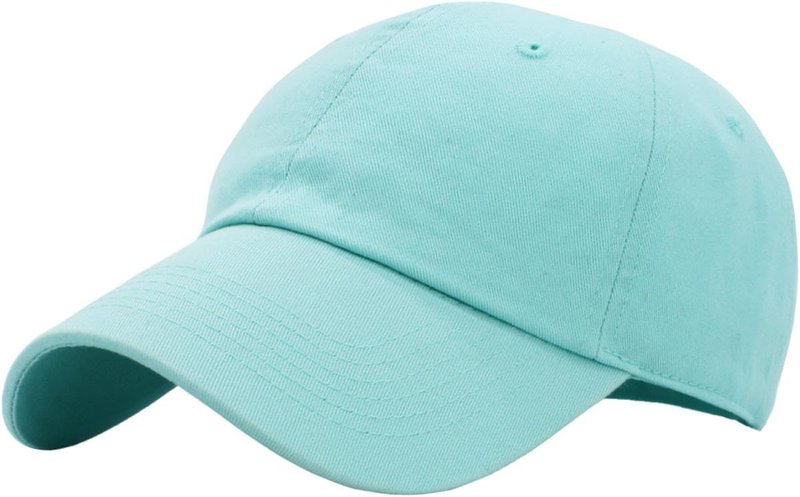 KBETHOS® Classic Cotton Adjustable Low Crown Cotton Baseball Cap, Mint