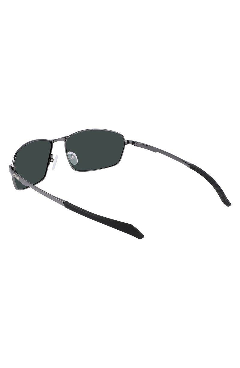Columbia Men's Sunglasses FIR RIDGE - Shiny Dark Gunmetal with Polarized Solid Green Lens