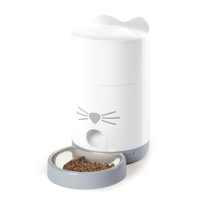 Catit - PIXI Smart Feeder - Automatic Cat Food Dispenser - Timed Pet Feeder for Cats with Dry Food Dispenser, Dessicant Bag, Portion Control, WiFi Enabled