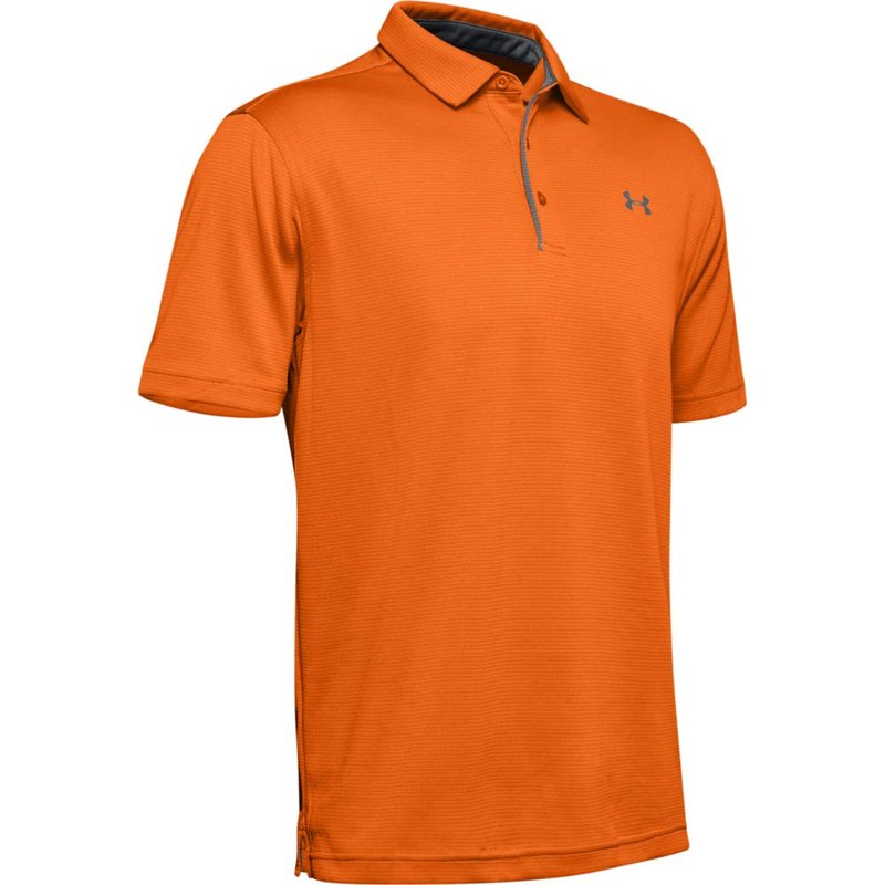 Under Armour Men's Tech Golf Polo, Team Orange (800)/Graphite, 4X-Large