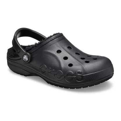 Crocs Unisex Baya Lined Clog, Black, 5 UK Men 6 UK Women