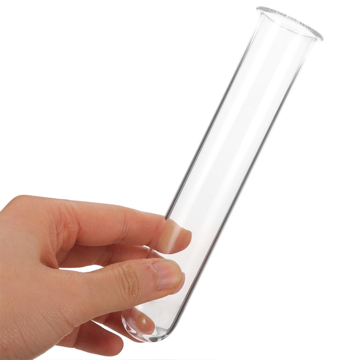 Uonlytech 4pcs Glass Plant Propagation Test Tubes Vases Hydroponic Flower Holder 2.5x3x18cm Glass Tubes for Desktop Terrarium and Plant Rooting