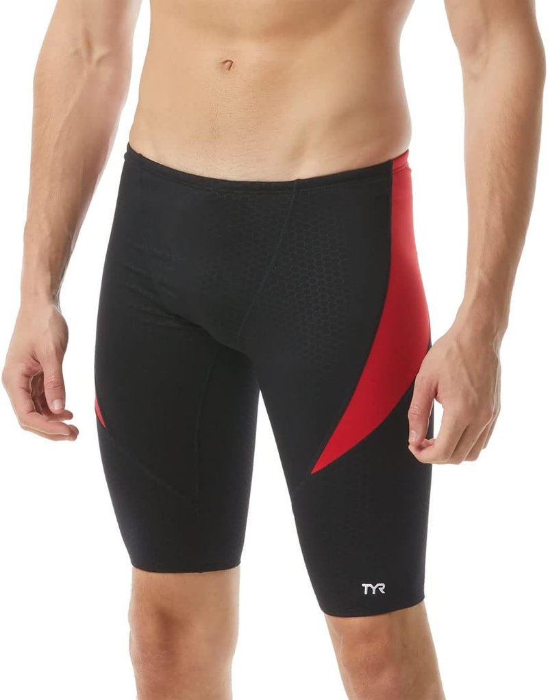Men's Hexa Curve Splice Jammer Swimsuit - Performance Swimwear for Competitive Athletes