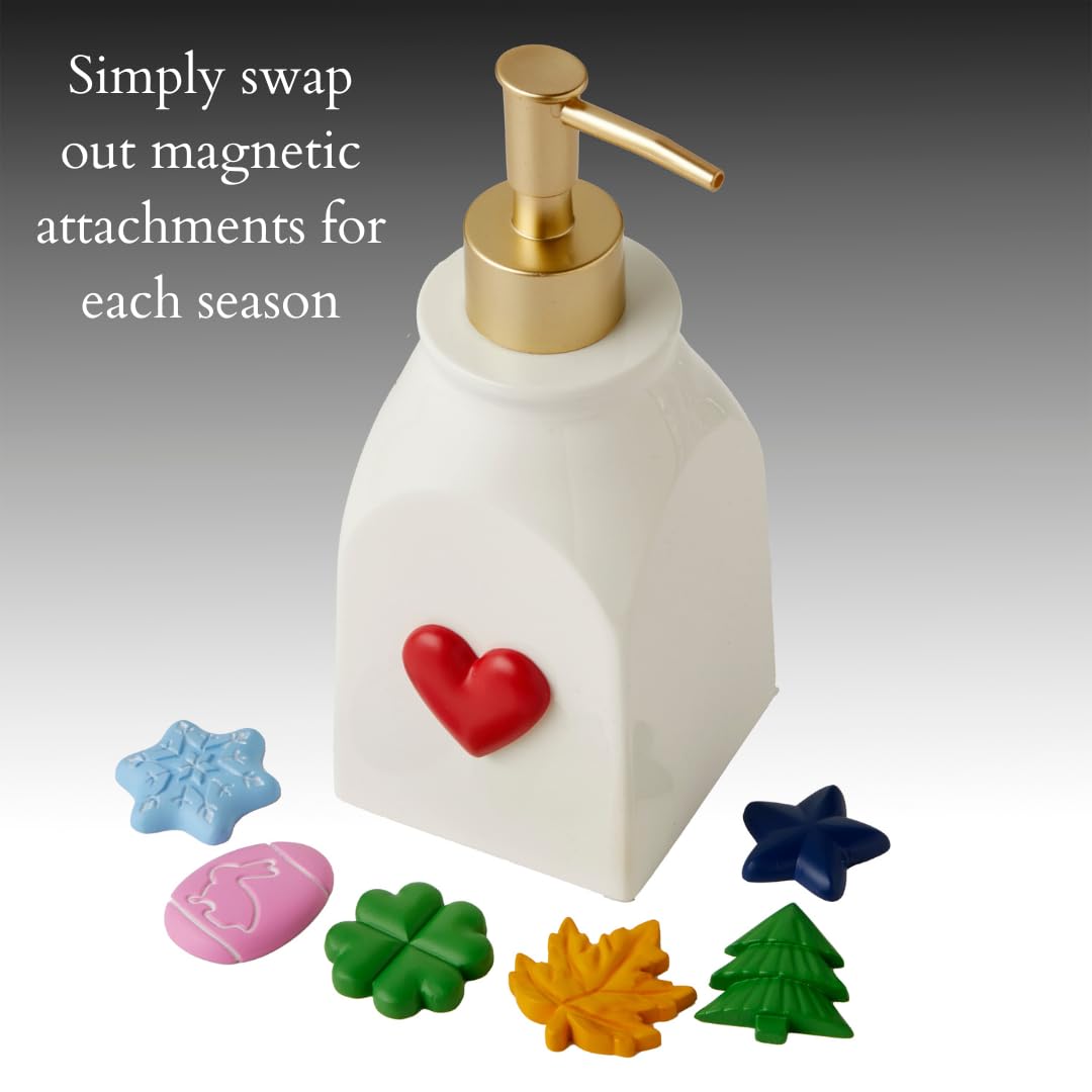 SKL Home Seasonal Holiday 8pc Soap Dispenser, Gold