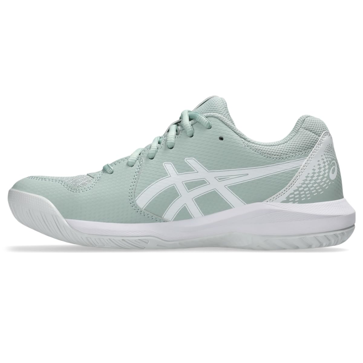 ASICS Women's Gel-Dedicate 8 Tennis Shoes, 9, Lichen Rock/White
