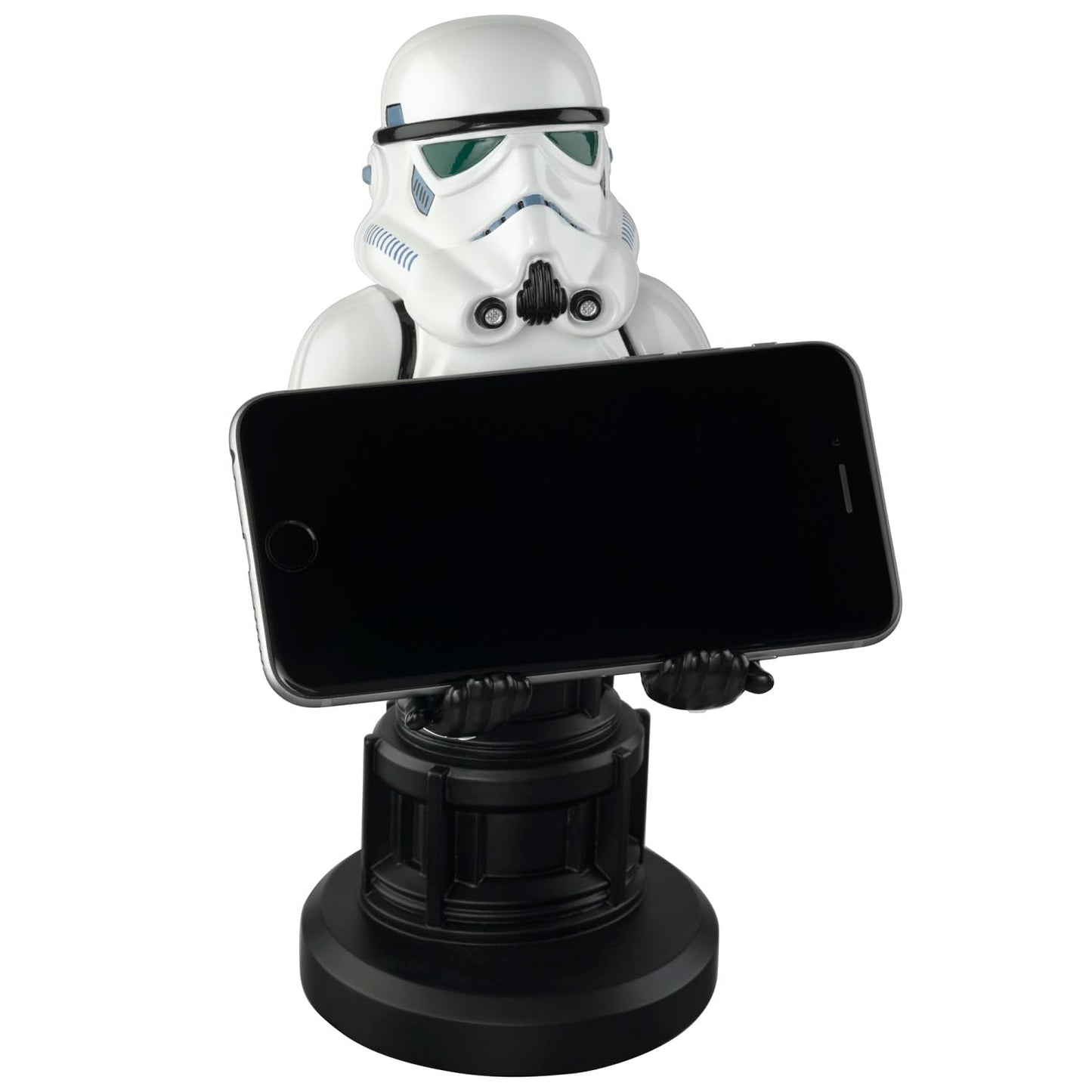 Exquisite Gaming: Star Wars: Stormtrooper - Original Mobile Phone & Gaming Controller Holder, Device Stand, Cable Guys, Collectable Licensed Figure