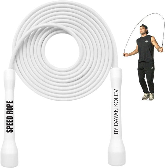 Swissskip Speed Jump Rope - 5mm PVC Skipping Rope for Fitness | Adjustable Length, Unbreakable Handles