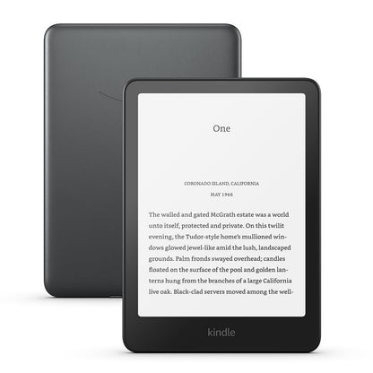 Amazon Kindle Paperwhite Signature Edition (32 GB) – Our fastest Kindle with an auto-adjusting front light, wireless charging and weeks of battery life – Without Ads - Metallic Black