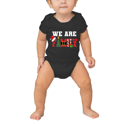 Merry and Bright Shirt Christmas T-Shirts for Family Couple Outfit Tee Parent-Child Short Sleeves Christmas Top