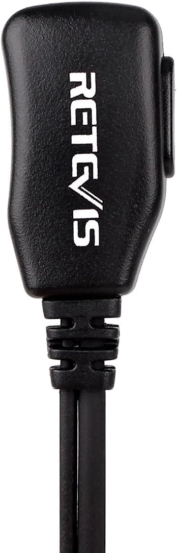 Retevis Walkie Talkie Headset, Acoustic Tube Radio Earpiece Compatible with Baofeng UV 5R 88E RT24 RT27 RT622 Two Way Radio, Security Headset，Suitable for Security and Event Scenarios (2 Pcs)