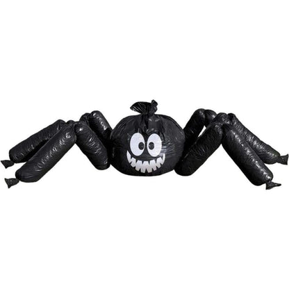 Spooktacular Spider Lawn Bag Decor (Pack of 32) - 30" x 70" - Giant Black & White Bag - Perfect Halloween Display